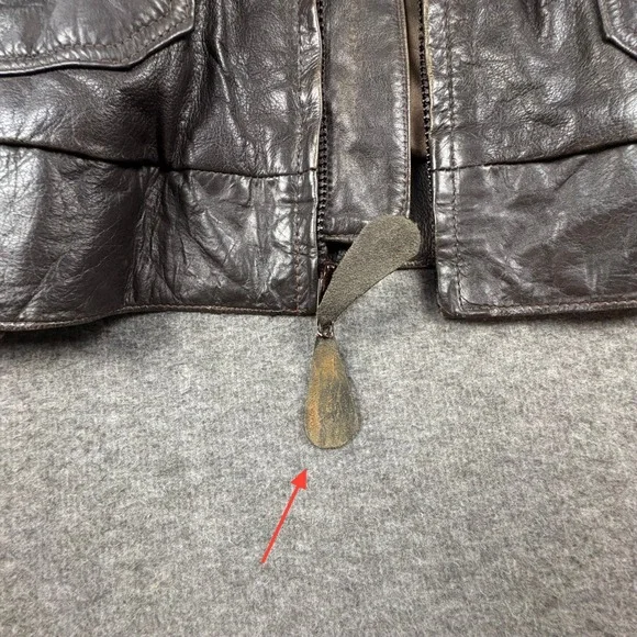 VTG. Nimbus Gant Leather Jacket Men 42 Brown Bomber Flight Heritage Retro RARE